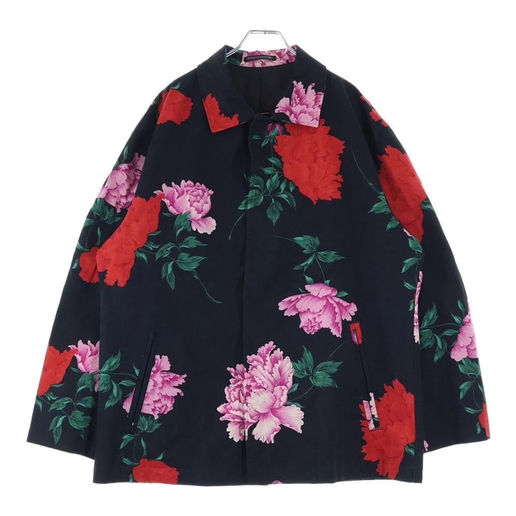 Yohji Yamamoto POUR HOMME(ヨウジヤマモト プールオム) 花と少年期復刻 ハーフコート スナップジャケット ブラック HY-Y05-020