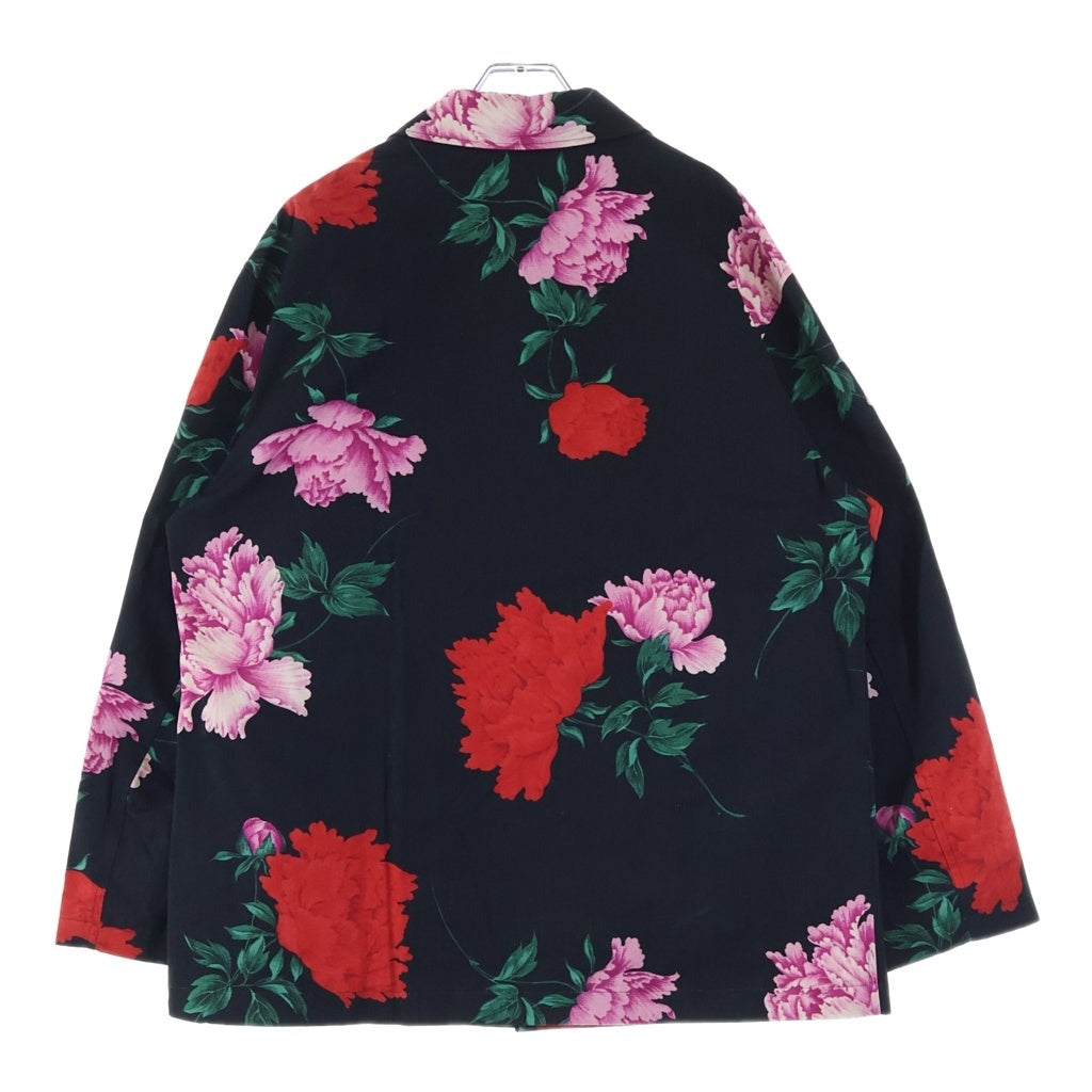 Yohji Yamamoto POUR HOMME(ヨウジヤマモト プールオム) 花と少年期復刻 ハーフコート スナップジャケット ブラック HY-Y05-020