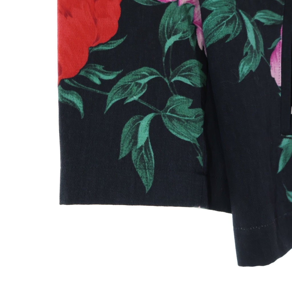 Yohji Yamamoto POUR HOMME(ヨウジヤマモト プールオム) 花と少年期復刻 ハーフコート スナップジャケット ブラック HY-Y05-020