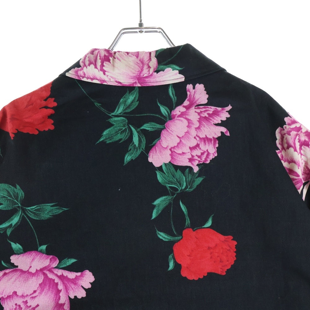 Yohji Yamamoto POUR HOMME(ヨウジヤマモト プールオム) 花と少年期復刻 ハーフコート スナップジャケット ブラック HY-Y05-020