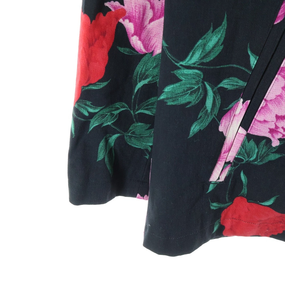 Yohji Yamamoto POUR HOMME(ヨウジヤマモト プールオム) 花と少年期復刻 ハーフコート スナップジャケット ブラック HY-Y05-020