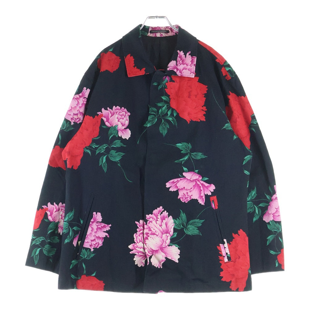 Yohji Yamamoto POUR HOMME(ヨウジヤマモト プールオム) 花と少年期復刻 ハーフコート スナップジャケット ブラック HY-Y05-020