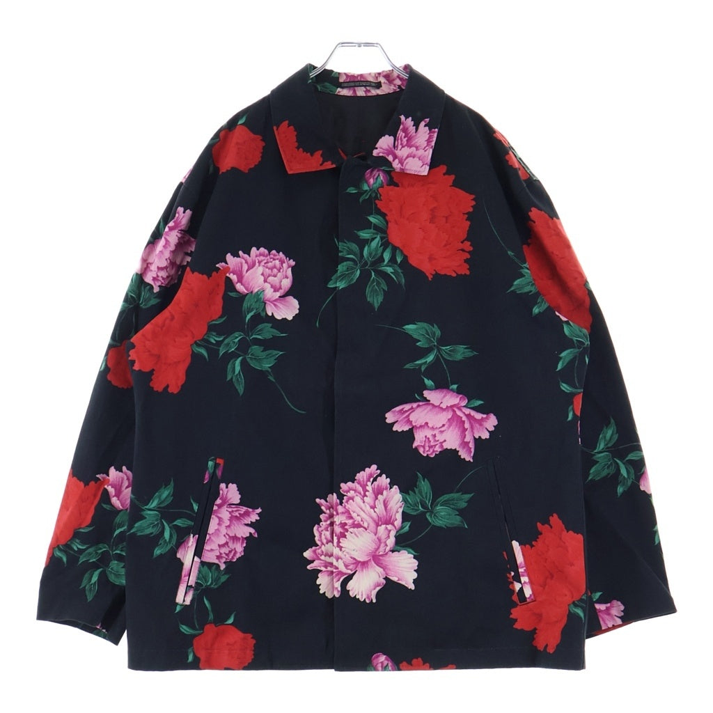 Yohji Yamamoto POUR HOMME(ヨウジヤマモト プールオム) 花と少年期復刻 ハーフコート スナップジャケット ブラック HY-Y05-020