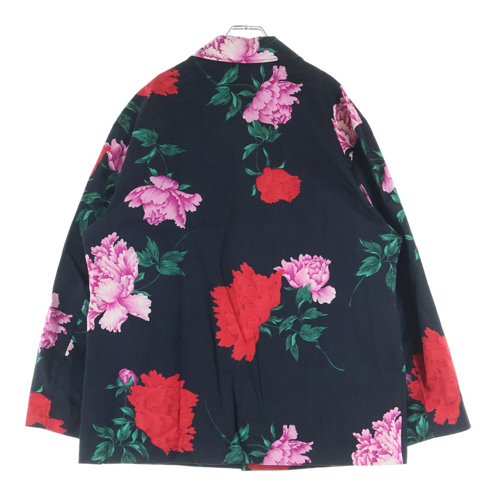 Yohji Yamamoto POUR HOMME(ヨウジヤマモト プールオム) 花と少年期復刻 ハーフコート スナップジャケット ブラック HY-Y05-020