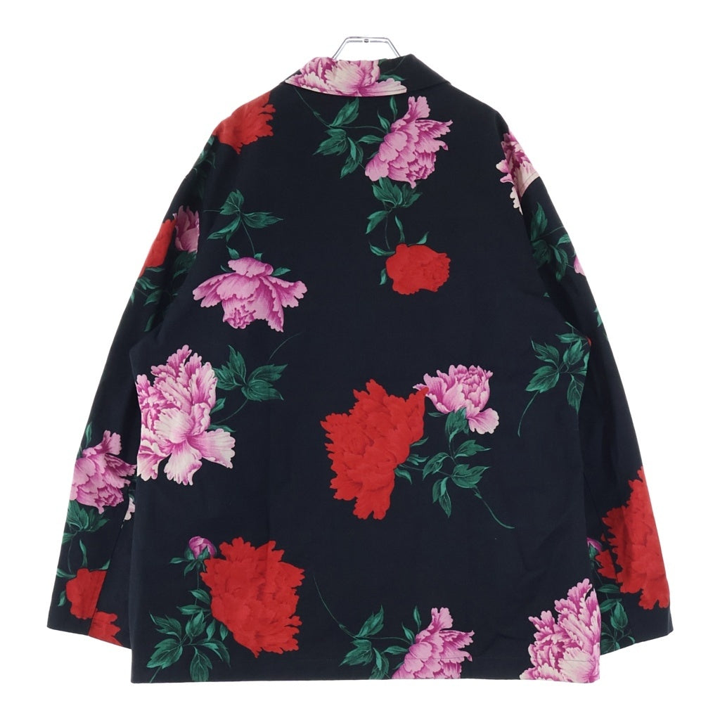 Yohji Yamamoto POUR HOMME(ヨウジヤマモト プールオム) 花と少年期復刻 ハーフコート スナップジャケット ブラック HY-Y05-020