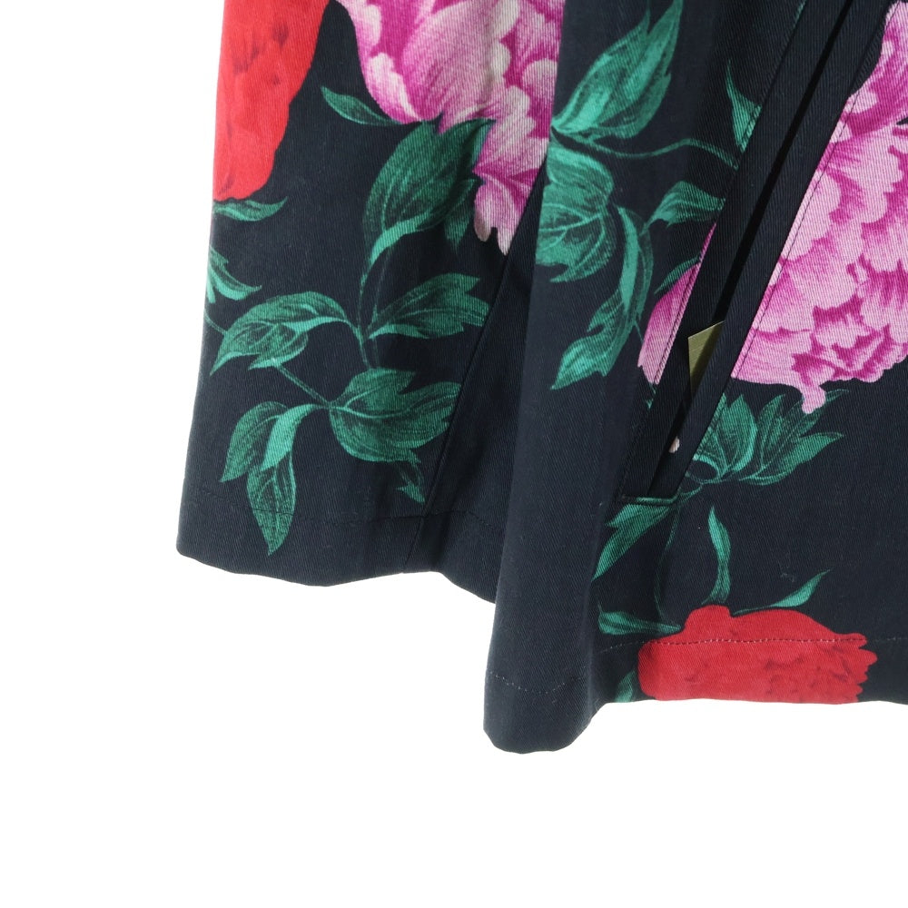 Yohji Yamamoto POUR HOMME(ヨウジヤマモト プールオム) 花と少年期復刻 ハーフコート スナップジャケット ブラック HY-Y05-020