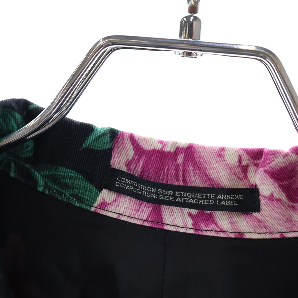 Yohji Yamamoto POUR HOMME(ヨウジヤマモト プールオム) 花と少年期復刻 ハーフコート スナップジャケット ブラック HY-Y05-020
