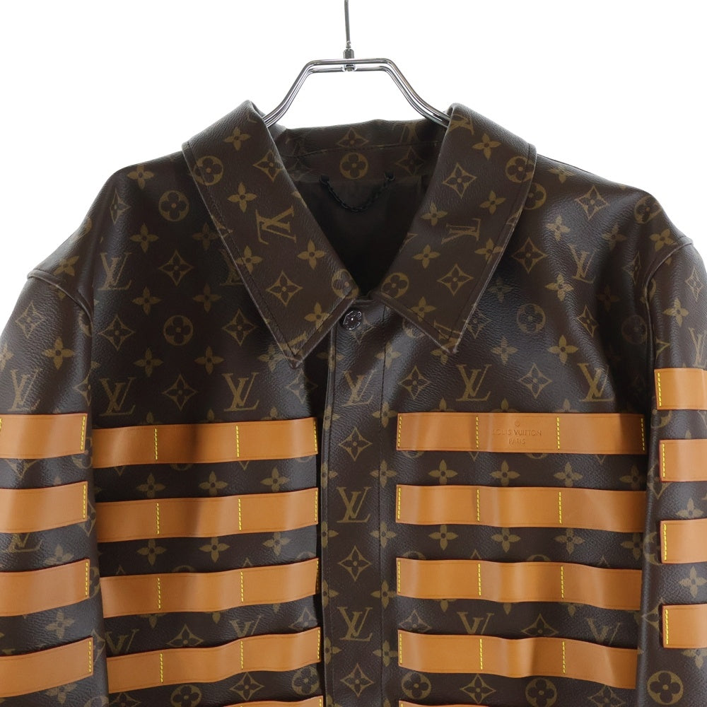 LOUIS VUITTON(ルイヴィトン) 22SS ×NIGO モノグラムLVトワル ミリタリージャケット ブラウン RM221M LSR HML07E