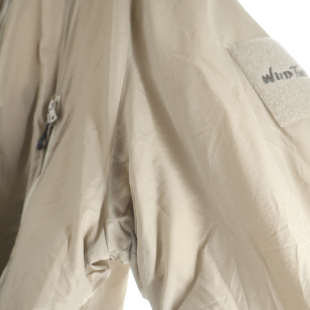 WILD THINGS(ワイルドシングス) WILDTHINGS × OPAQUE.CLIP.別注 BIG HAPPY JACKET ジップアップ フーデッド ナイロン ビッグハッピーダウンジャケット ベージュ WT21559SN-OQ
