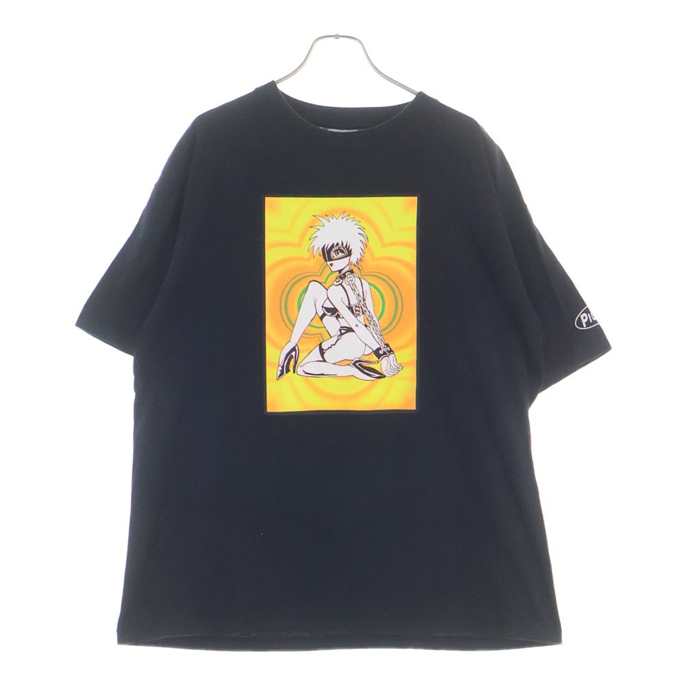 VINTAGE(ヴィンテージ) 90S PIGPEN ALLSPORT ヴィンテージ USA製 ピッグペン セクシーガール キャラクタープリント クルーネック 半袖Tシャツ カットソー ブラック