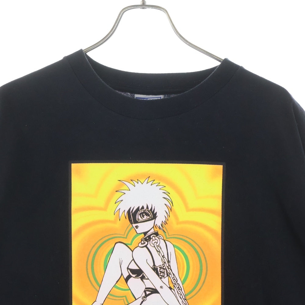 VINTAGE(ヴィンテージ) 90S PIGPEN ALLSPORT ヴィンテージ USA製 ピッグペン セクシーガール キャラクタープリント クルーネック 半袖Tシャツ カットソー ブラック