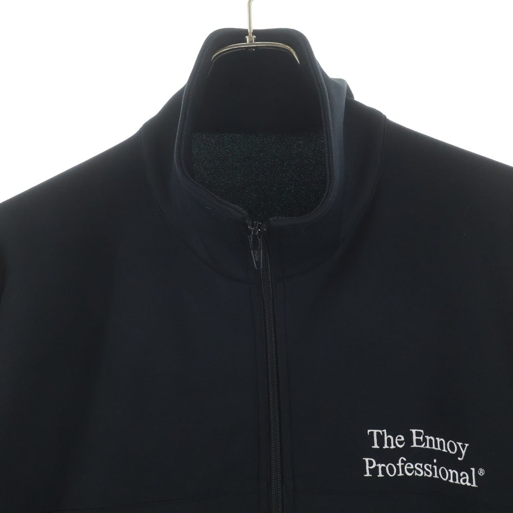 The Ennoy Professional(エンノイプロフェッショナル) 21SS TRACK JACKET ロゴエンブロイダリー トラックジャケット ブラック SS21BRENCT01NW