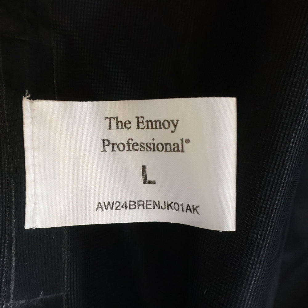 The Ennoy Professional(エンノイプロフェッショナル) 24AW 3Layer Shell Jacket 3レイヤー フーデッドシェルジャケット ブラック AW24BRENJK01AK