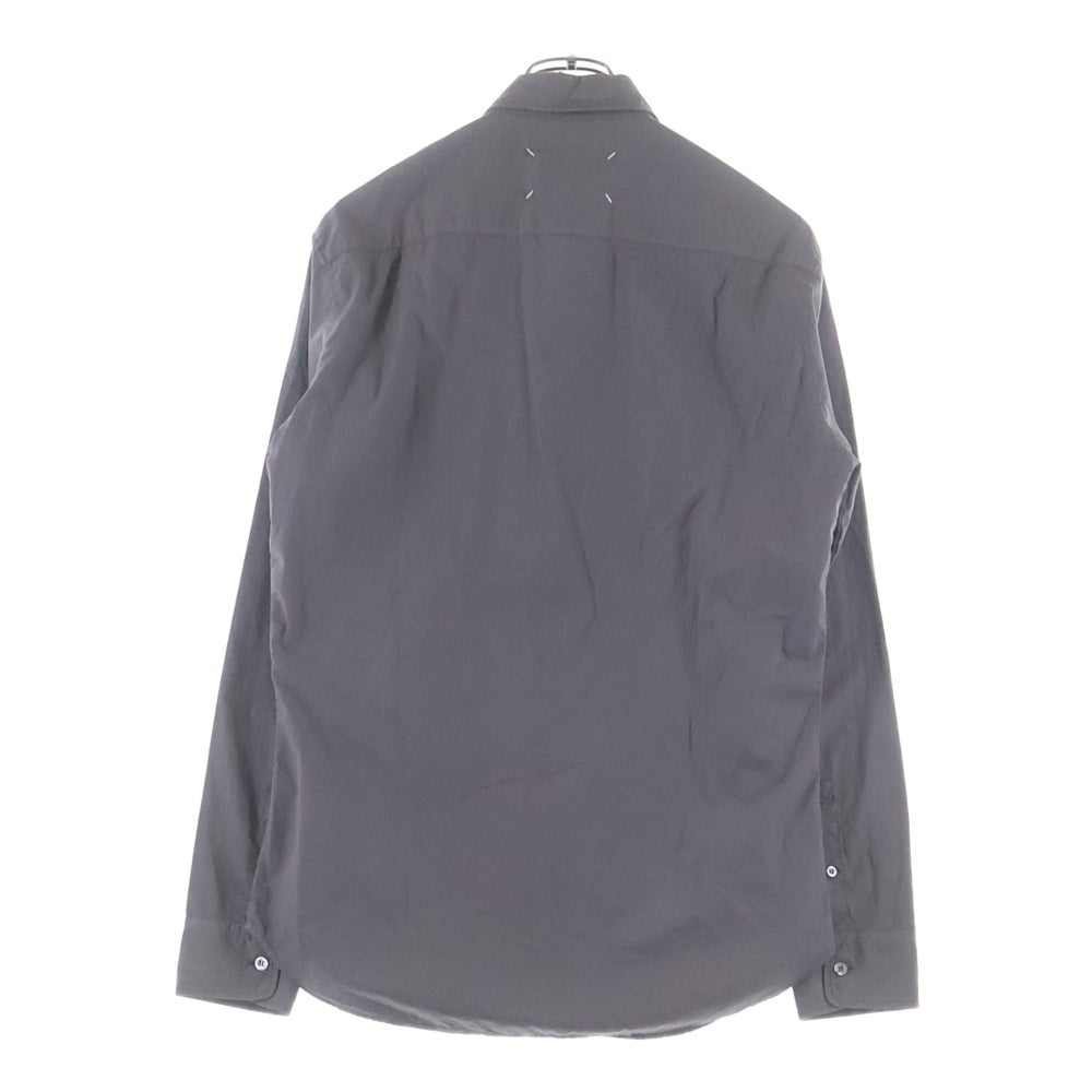 Maison Margiela(メゾンマルジェラ) SLIM FIT POPLIN SHIRT スリムフィット ポプリン 長袖シャツ グレー S50DL0393