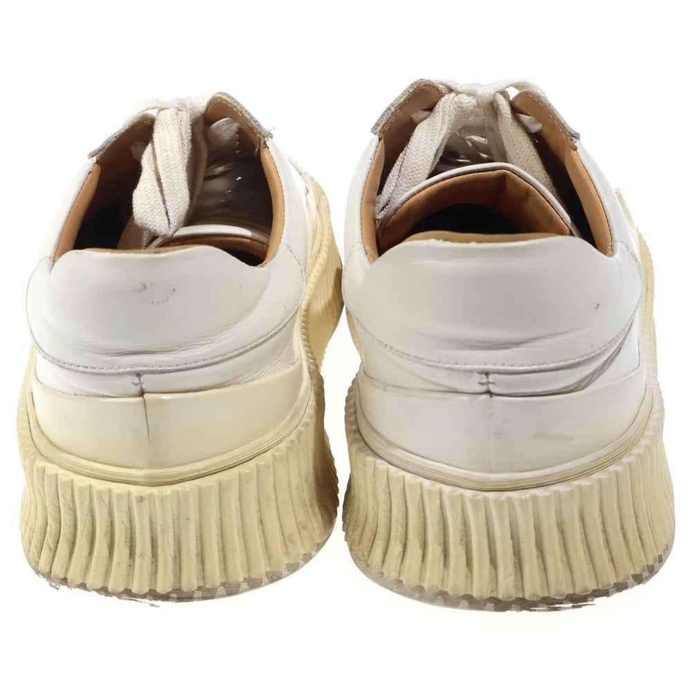 JIL SANDER(ジルサンダー) プラットフォームレザー ローカットスニーカー ホワイト/ベージュ JS3210A