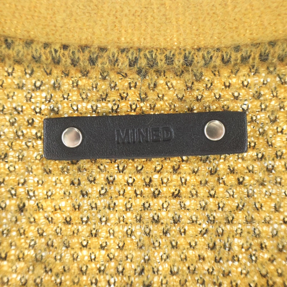MINEDENIM(マインデニム) レオパード モヘア ニットカーディガン イエロー 2210-6001-27-022