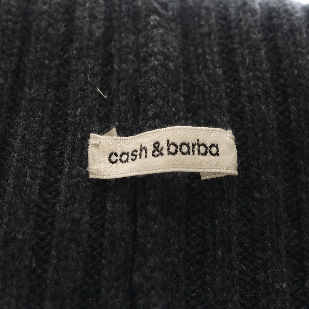 NO BRAND(ノーブランド) cash&barba キャッシュアンドバルバ BEANIE ニットキャップ 帽子 ビーニー グレー
