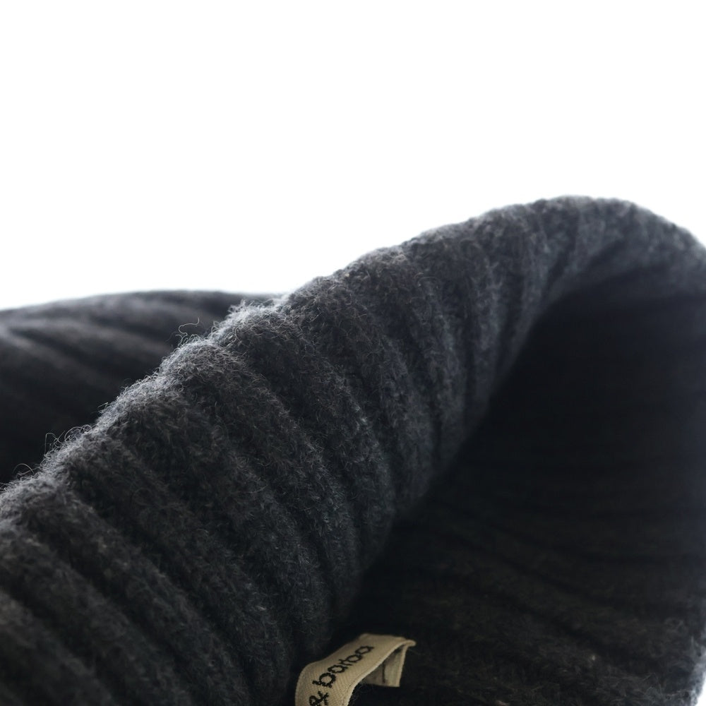 NO BRAND(ノーブランド) cash&barba キャッシュアンドバルバ BEANIE ニットキャップ 帽子 ビーニー グレー