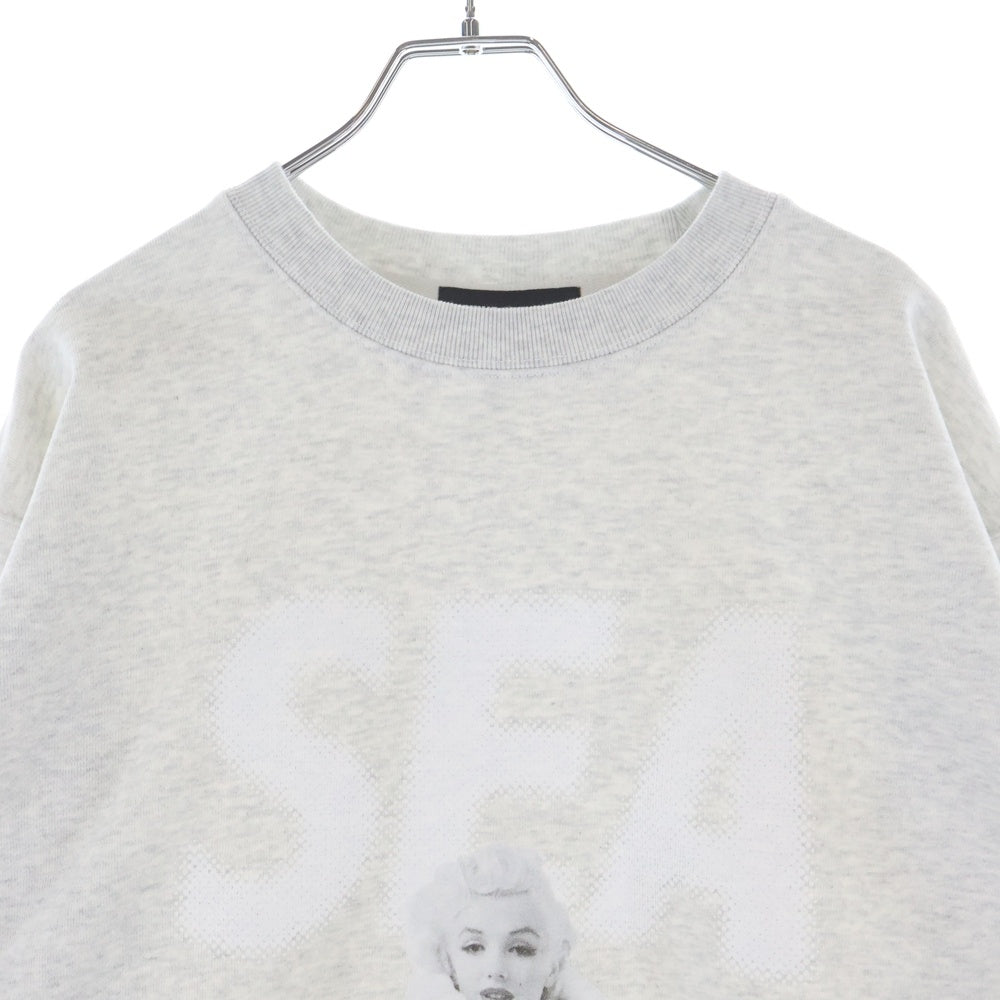 WIND AND SEA(ウィンダンシー) 26SS MARILYN MONROE WDS CREWNECK SWEAT SHIRT マリリンモンロースウェットトレーナー グレー WDS-C-MRM-26-Q1-CS-06