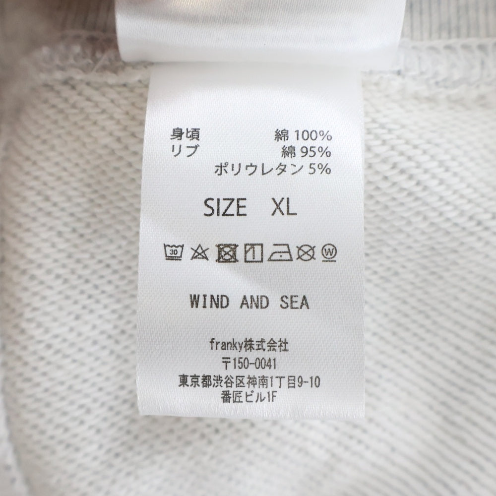WIND AND SEA(ウィンダンシー) 26SS MARILYN MONROE WDS CREWNECK SWEAT SHIRT マリリンモンロースウェットトレーナー グレー WDS-C-MRM-26-Q1-CS-06