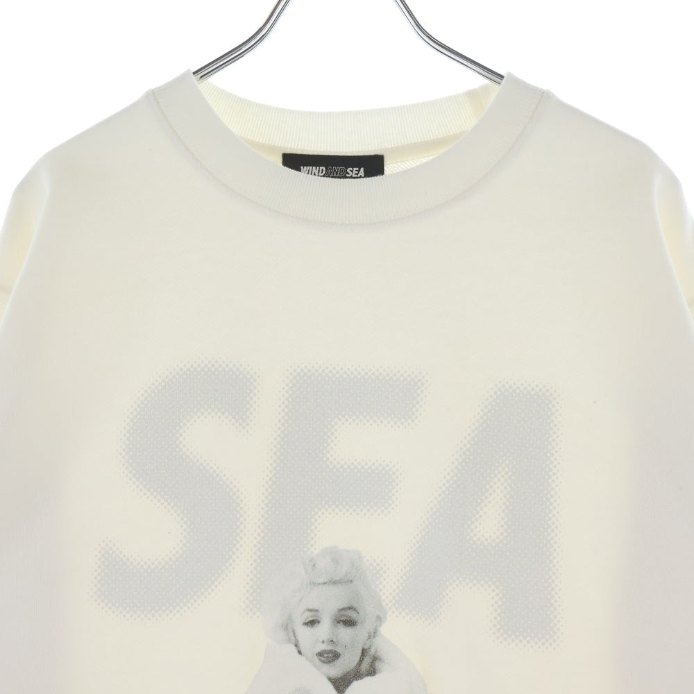 WIND AND SEA(ウィンダンシー) 26SS MARILYN MONROE WDS CREWNECK SWEAT SHIRT マリリンモンロースウェットトレーナー ホワイト WDS-C-MRM-26-Q1-CS-06