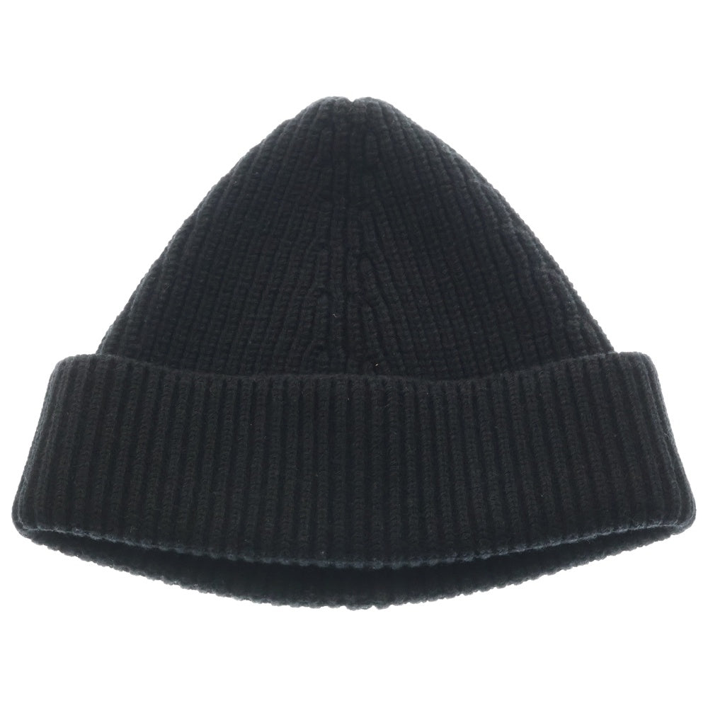 Maison Margiela(メゾンマルジェラ) KnitCap 4ステッチ リブニット帽 キャップ ビーニー ブラック S50TC0051