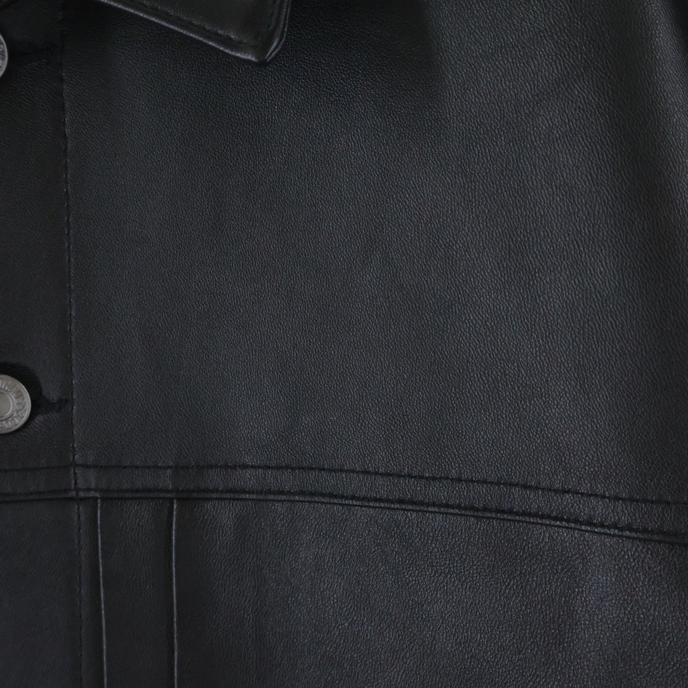 Levi's(リーバイス) PREMIUM BLACK TYPE2 TRUCKER LEATHER JACKET プレミアムブラックトラッカーレザージャケット ブラック PC9-005ZA-0000