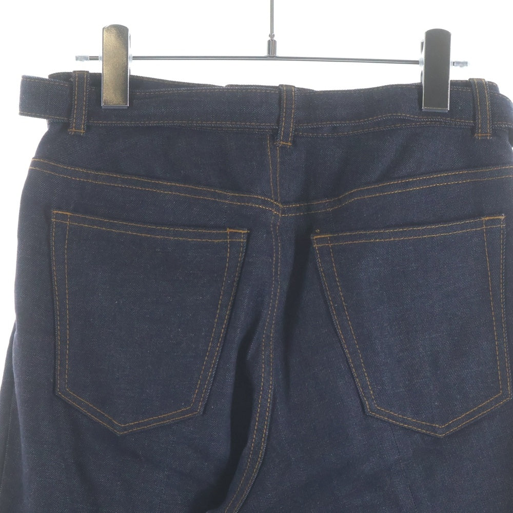 Sacai(サカイ) 24SS DENIM PANTS ベルテッド付き フレアデニムパンツ レディース インディゴ 24-07290
