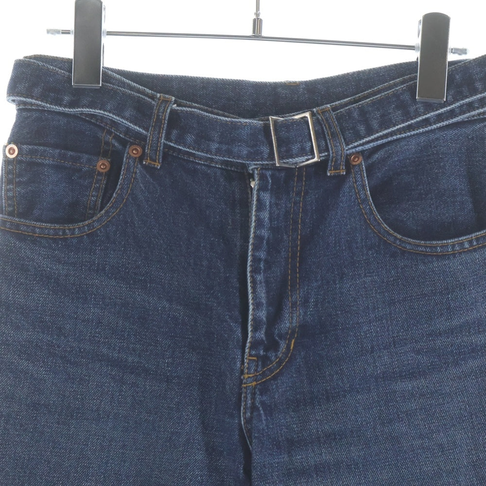 Sacai(サカイ) 24SS DENIM PANTS ベルテッド付き フレアデニムパンツ レディース インディゴ 24-07290