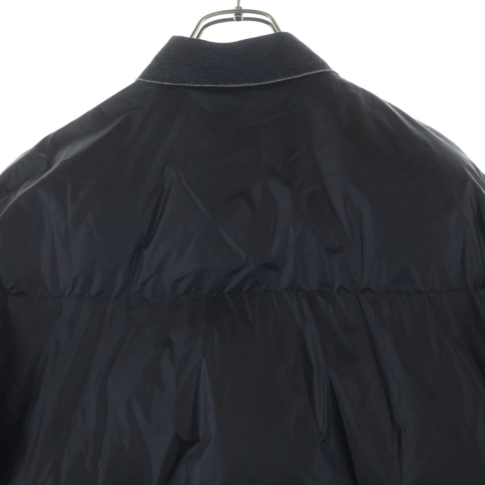 Sacai(サカイ) 22AW 再構築 ドッキング ボタンダウン デニム ダウンジャケット ブラック 22-05501