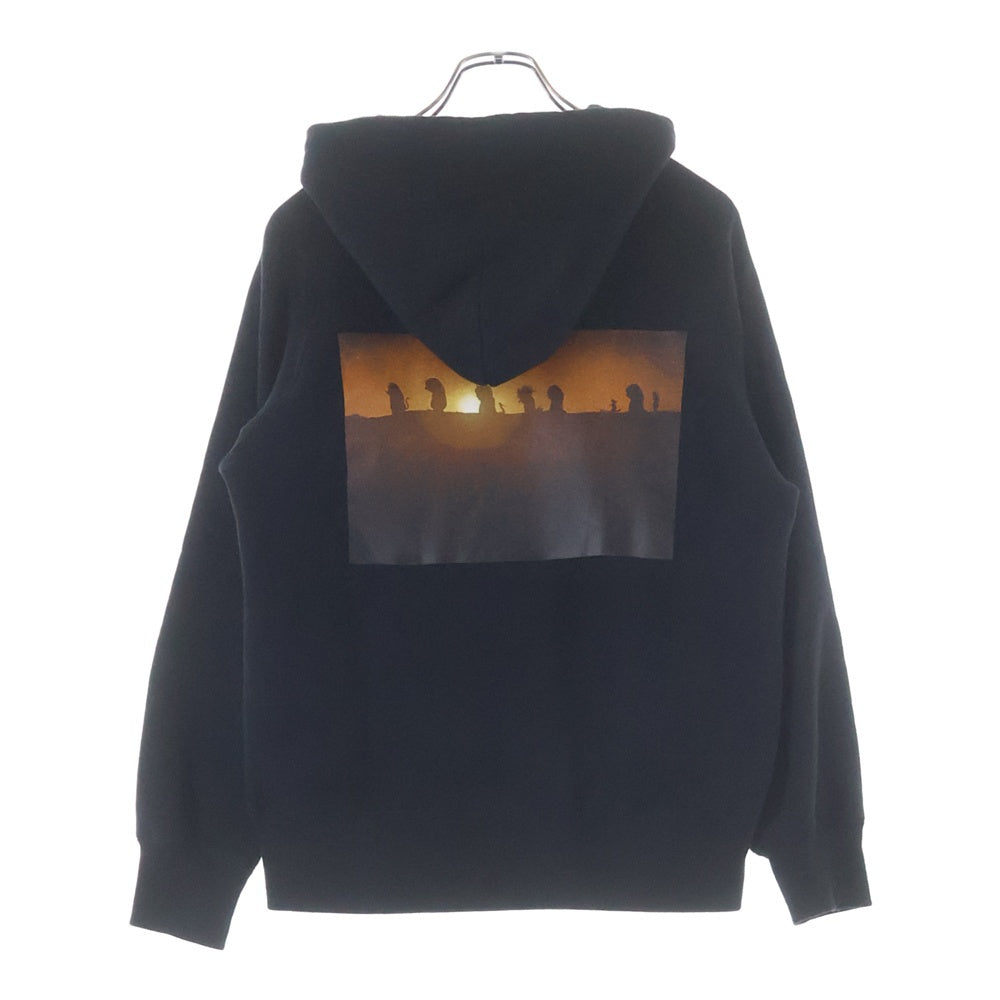 Sacai(サカイ) 25AW WHERE THE WILD THINGS ARE スローガン 両面プリント フーデット プルオーバーパーカー ブラック 25-01002S
