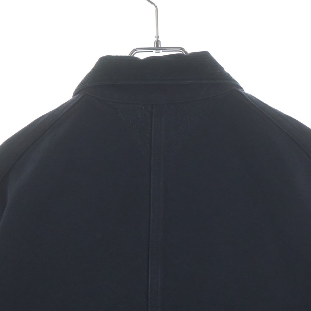 A.PRESSE(アプレッセ) 25AW SILK HEMP COVERALL JACKET ヴィンテージ シルクヘンプ 襟コーディロイ カバーオール ジャケット ブラック 25AAP-01-53