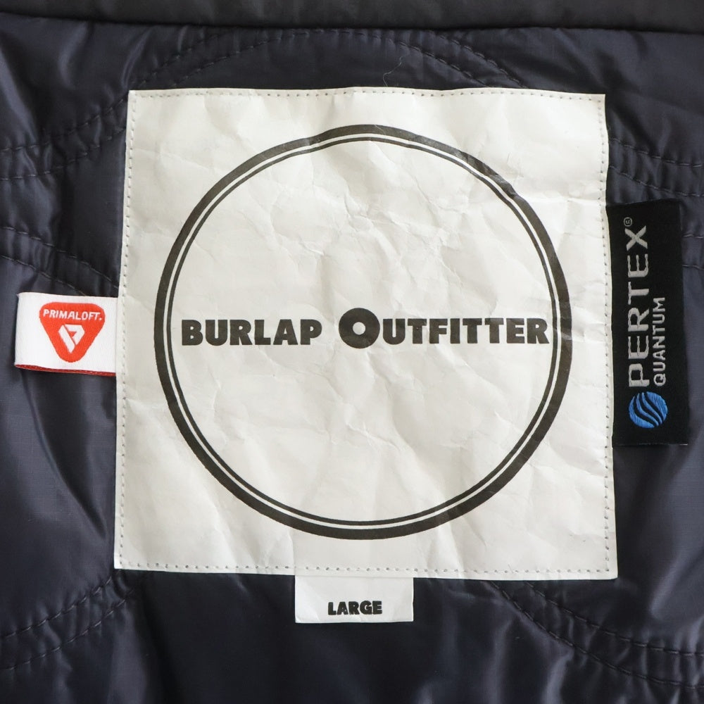 NO BRAND(ノーブランド) BURLAP OUTFITTER バーラップアウトフィッター CAP SHOULDER JACKET 中綿プリマロフト ナイロン キャップ ショルダージャケット グレー