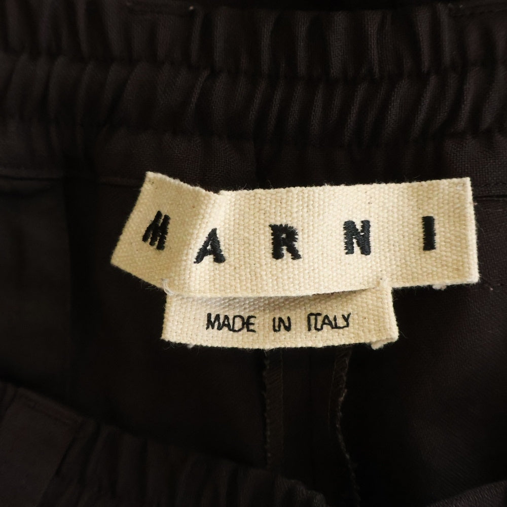 MARNI(マルニ) 18AW トロピカルウール イージーパンツ ブラウン PUMU0017A0 S45455