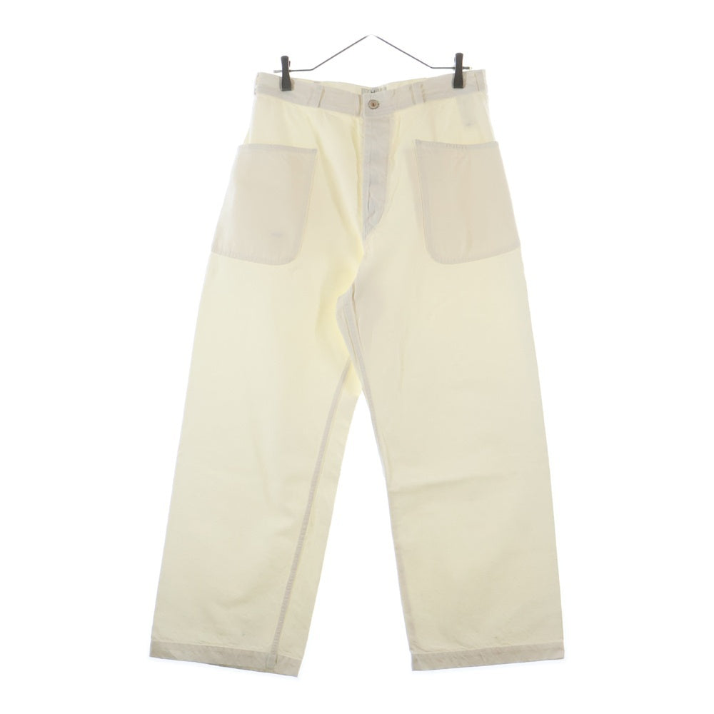 HERILL(ヘリル) 25SS NEPDENIM UTILITY PANTS ネップデニム ユーティリティパンツ ホワイト 25-030-HL-8150-10