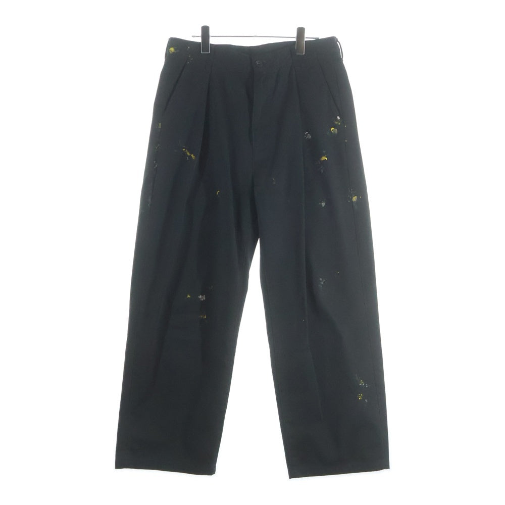 ANCELLM(アンセルム) PAINT CHINO TROUSERS ペイント チノ トラウザーパンツ ブラック ANC-PT29-B
