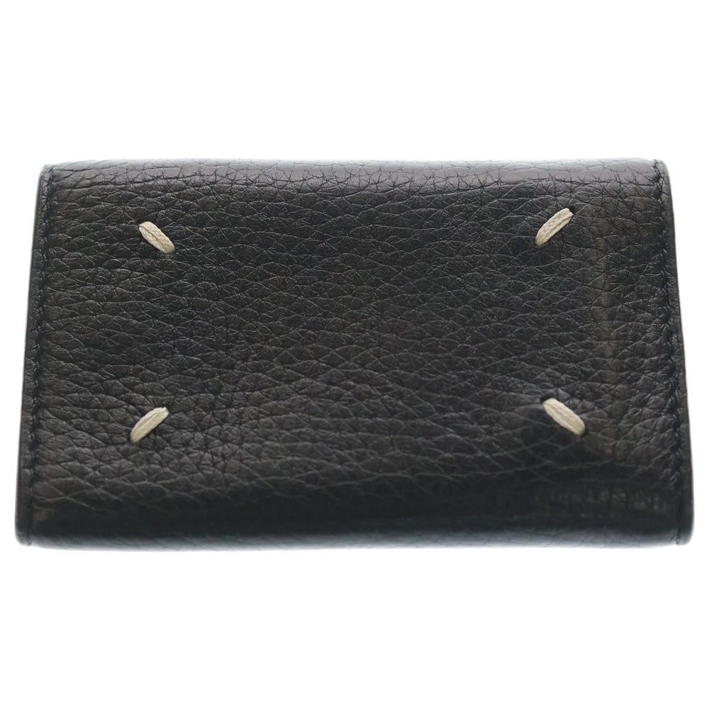Maison Margiela(メゾンマルジェラ) KEY CASE 4ステッチ レザー 6連キーケース ブラック S55UA0026