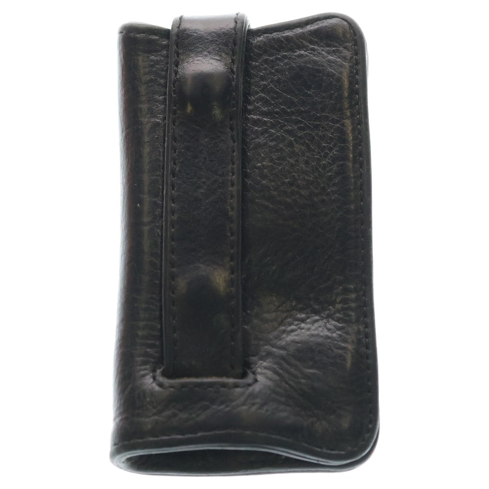 CHROME HEARTS(クロムハーツ) KEY CASE キーケース BSフレアボタン レザーキーケース ブラック