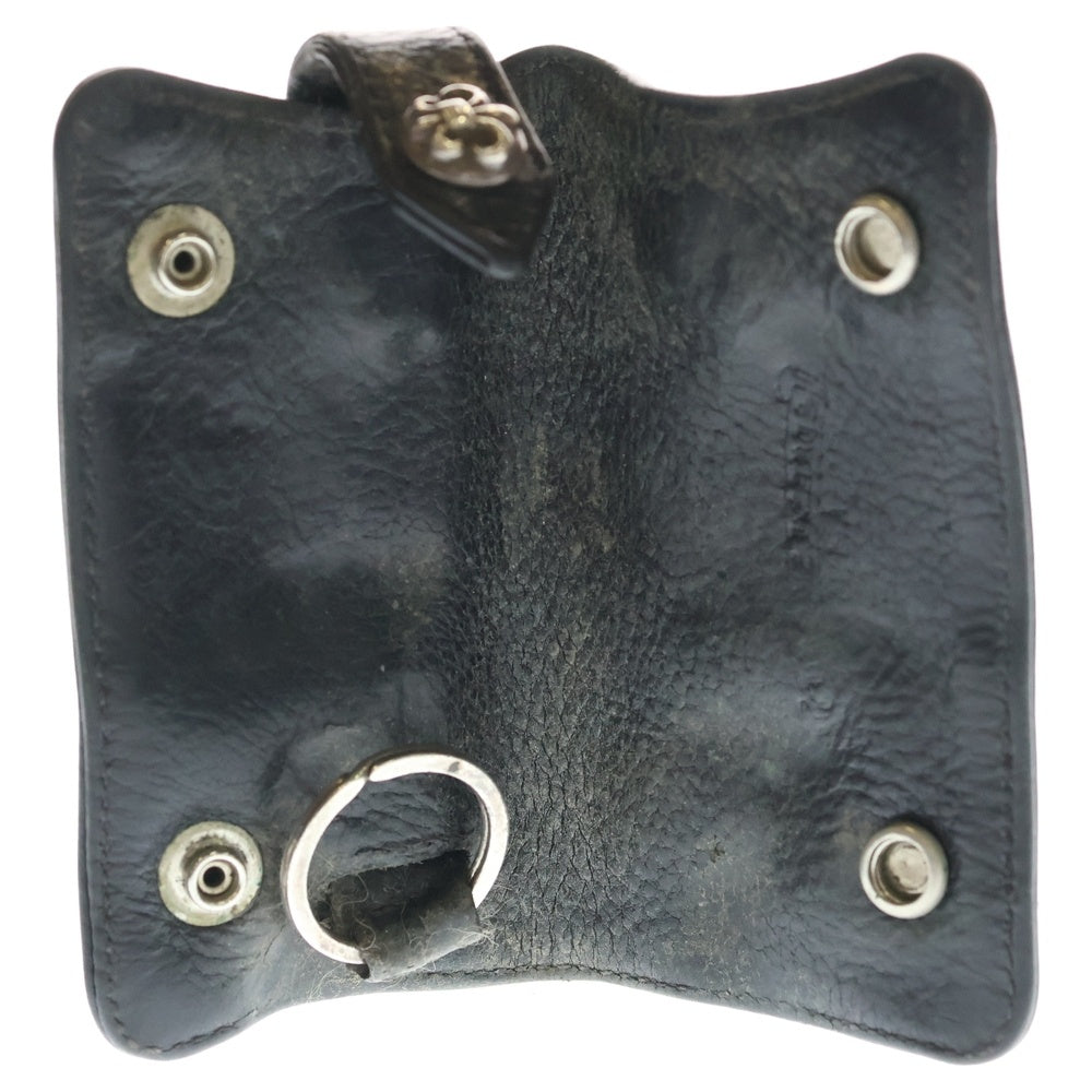 CHROME HEARTS(クロムハーツ) KEY CASE キーケース BSフレアボタン レザーキーケース ブラック