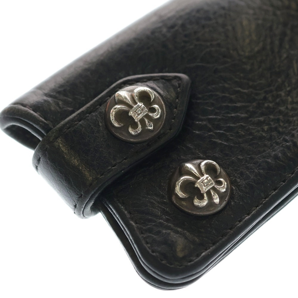 CHROME HEARTS(クロムハーツ) KEY CASE キーケース BSフレアボタン レザーキーケース ブラック