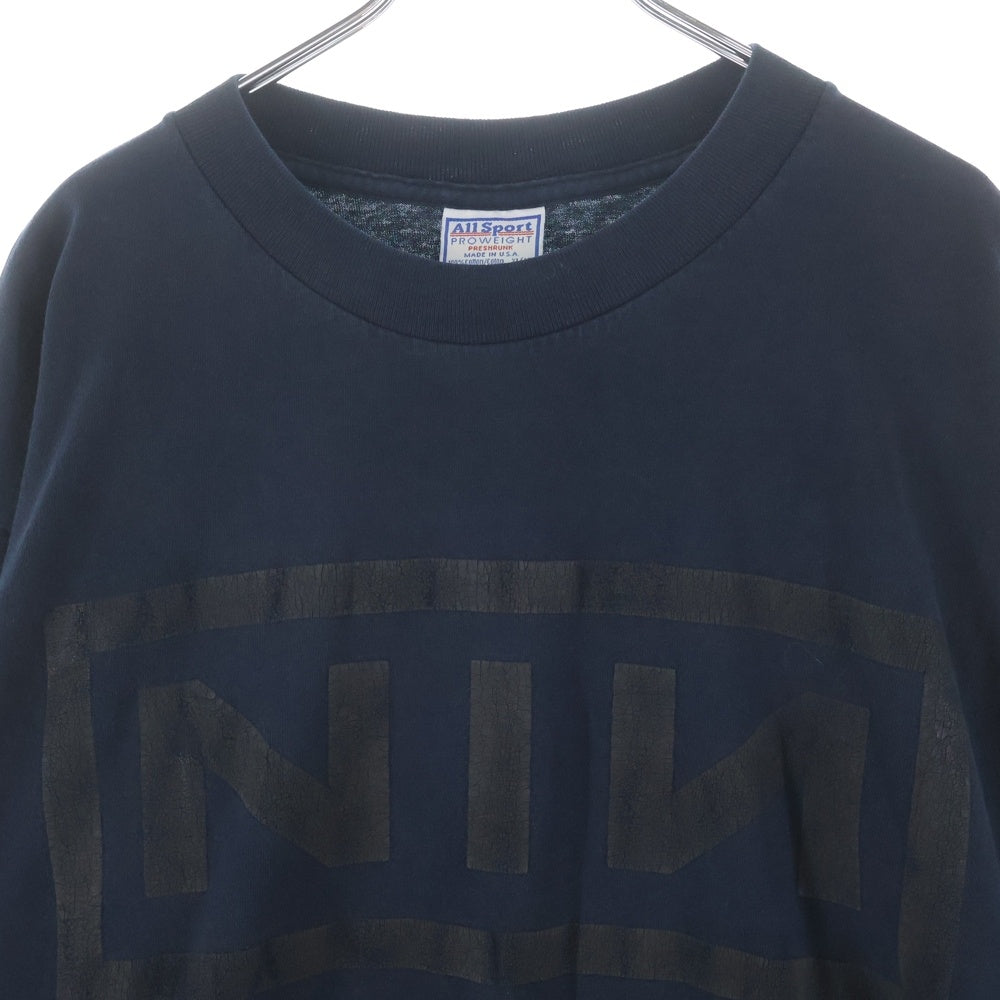 VINTAGE(ヴィンテージ) 90S NINE INCH NAILS the downward spiral LS 1994 ALLSPORT NAVY ナインインチネイルズ ザダウンワードスパイラル 長袖Tシャツ カットソー ネイビー