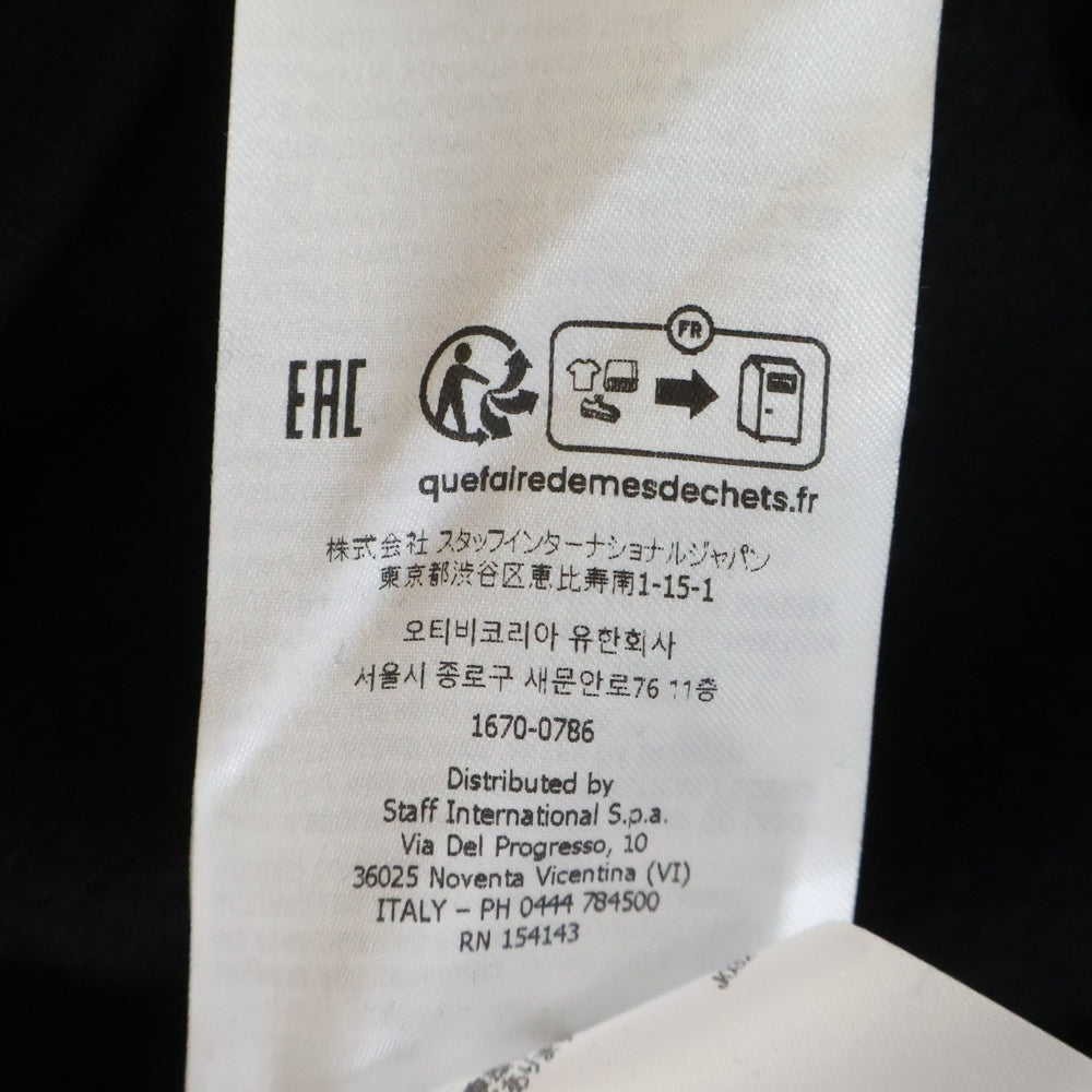 DSQUARED2(ディースクエアード) COOL FIT CREWNECK フロントラインストーンロゴ コットン クールフィット クルーネックスウェット トレーナー ブラック S74GU0836 S25516