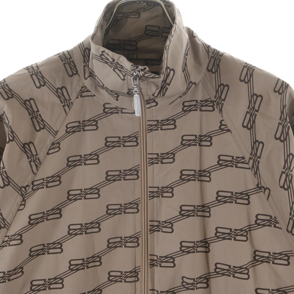 BALENCIAGA(バレンシアガ) MONOGRAM BB TRACKSUIT JACKET モノグラム BBロゴ ジップアップトラックジャケット ブラウン 704495 TML36