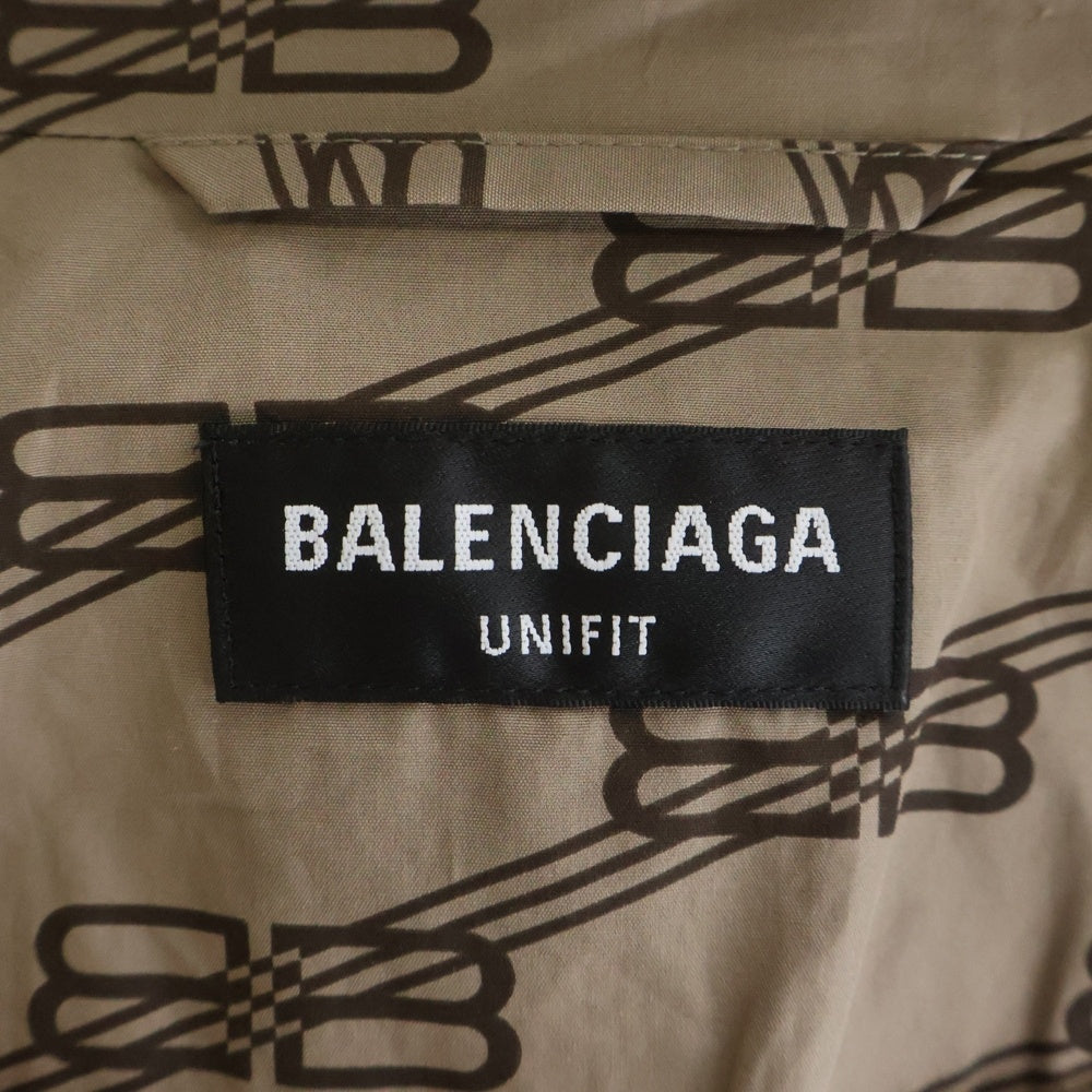 BALENCIAGA(バレンシアガ) MONOGRAM BB TRACKSUIT JACKET モノグラム BBロゴ ジップアップトラックジャケット ブラウン 704495 TML36