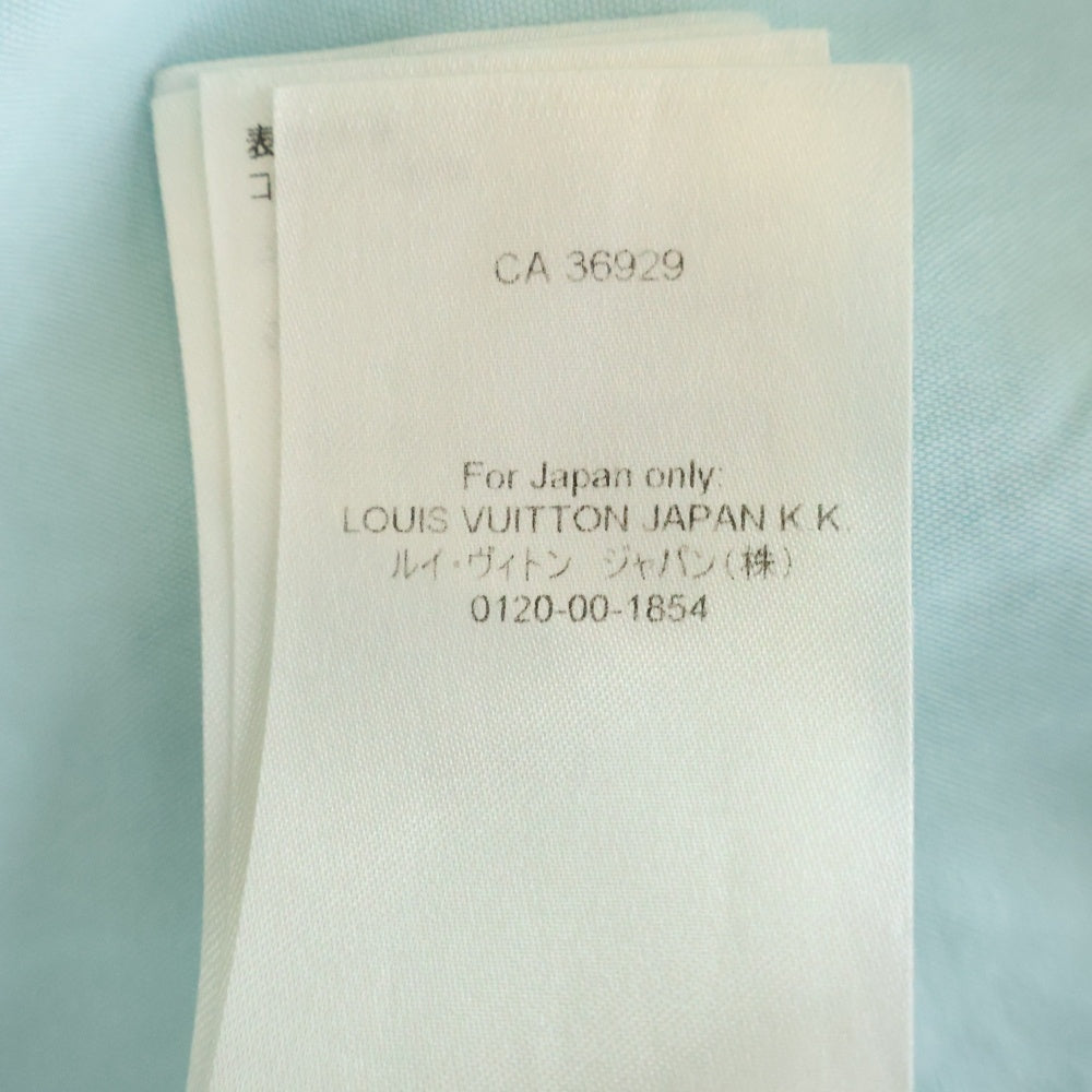 LOUIS VUITTON(ルイヴィトン) 23AW ロゴプリント ショートスリーブ コットンシャツ ブルー RM232Q YH4 HPS53W