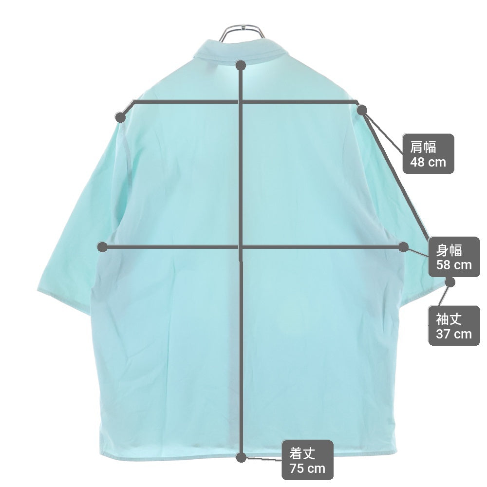 LOUIS VUITTON(ルイヴィトン) 23AW ロゴプリント ショートスリーブ コットンシャツ ブルー RM232Q YH4 HPS53W