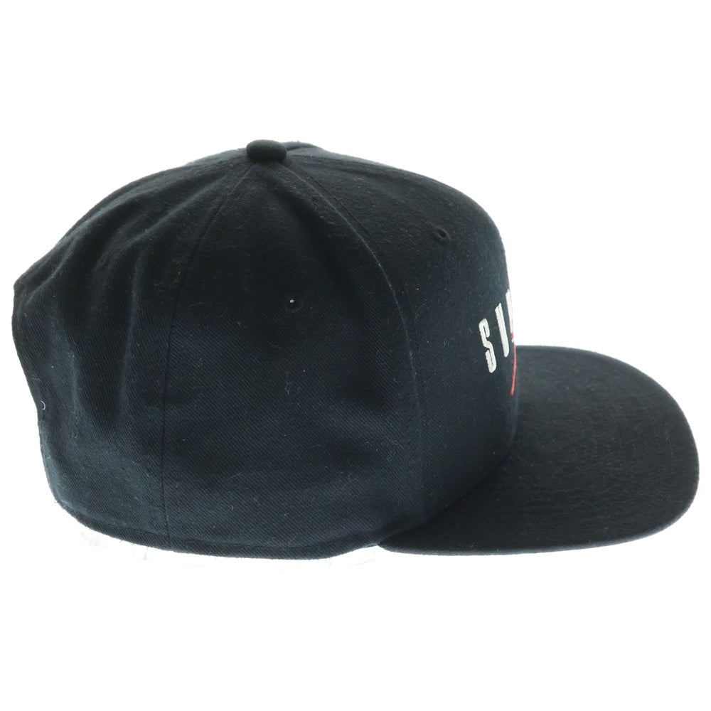 SUPREME(シュプリーム) 15AW ×NIKE Air Jordan 6-Panel Cap Black ナイキ エアジョーダン 6パネル ロゴ刺繍デザイン ベースボールキャップ 帽子 ブラック 799706-010