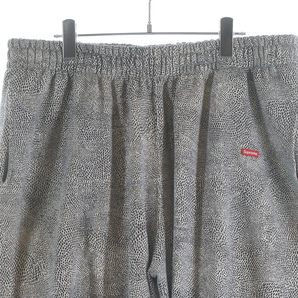 SUPREME(シュプリーム) 25SS Small Box Sweatpant Sneakskin スモールボックスロゴ スネークスキン スウェットパンツ グレー