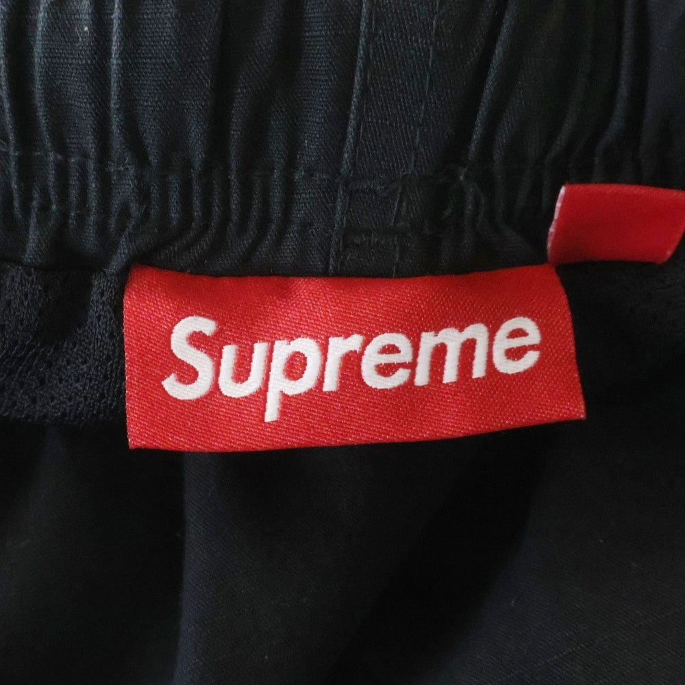 SUPREME(シュプリーム) 25AW Spellout Embroidered Ripstop Track Pant スペルアウト エンブロイダリー リップストップ トラックパンツ ブラック