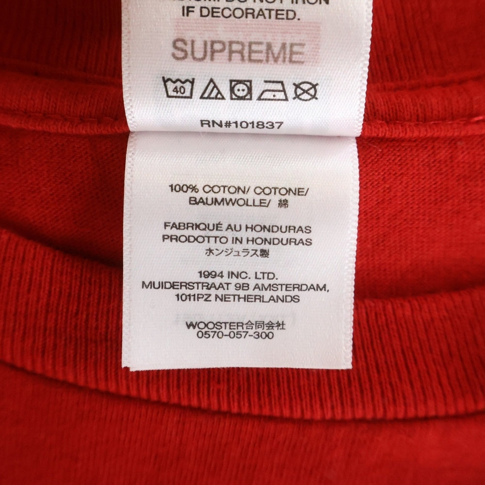 SUPREME(シュプリーム) 25SS ×GOODENOUGH End Racism Tee グッドイナフ ロゴデザイン エンドレイシズム クルーネック 半袖Tシャツ カットソー レッド